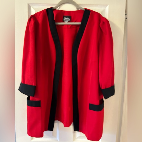 Whirlaway Frocks Jackets & Blazers - Red and black dress jacket size 16wp